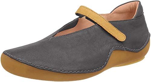 THINK! Damen KAPSL Riemchenballerinas, Grün (Oliv/Kombi 63), 40 von Think!