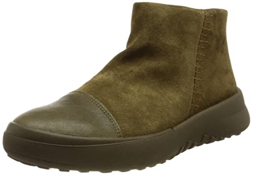 THINK! Damen KUSABI Leder gefütterte nachhaltige Boots, 7000 Olive/Kombi, 41 EU von Think!