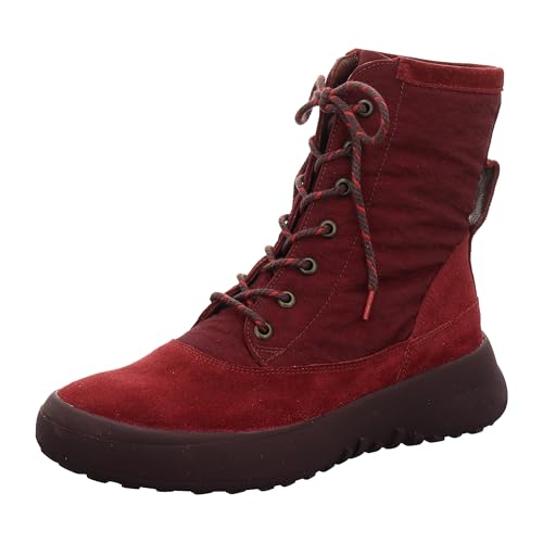 THINK! Damen KUSABI nachhaltige Lodenfutter Stiefelette, 5000 Merlot/Kombi, 39.5 EU von THINK!