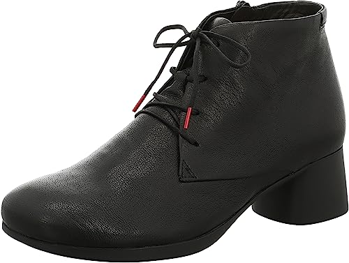 THINK! Damen NANI Leder gefütterte nachhaltige Boots, 0000 SCHWARZ, 38.5 EU von Think!