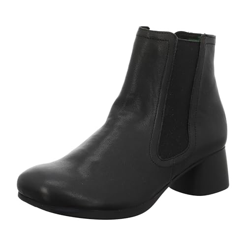 THINK! Damen NANI Leder gefütterte nachhaltige Stiefelette, 0000 SCHWARZ, 37.5 EU von Think!