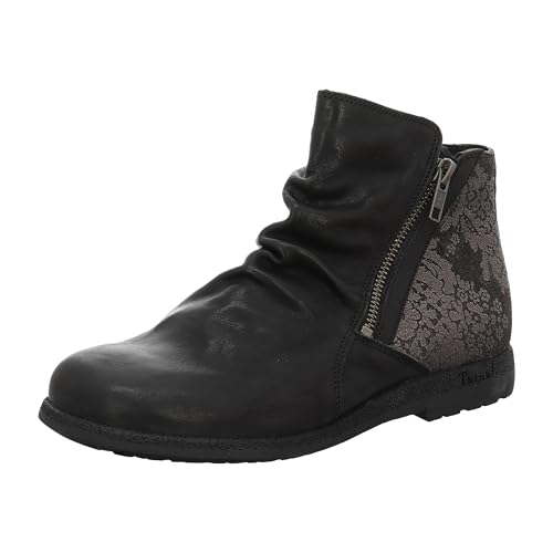THINK! Damen RENTO chromfrei gegerbte nachhaltige Boots, 0000 SCHWARZ/Kombi, 38 EU von Think!