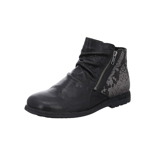 THINK! Damen RENTO chromfrei gegerbte nachhaltige Boots, 0000 SCHWARZ/Kombi, 39.5 EU von Think!