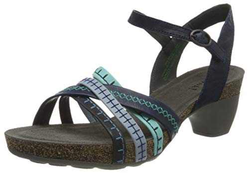 THINK! Damen Traudi Slingback Sandalen, Mehrfarbig (Indigo/Kombi 90), 40 EU von Think!