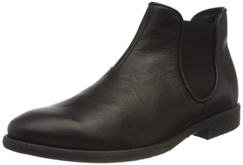 THINK! Herren Civita Duurzaam leer gevoerd Chelsea Boots, 0000 Schwarz, 41 EU von Think!