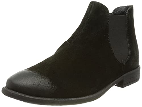 THINK! Herren CIVITA_3-000411 nachhaltige, Leder gefütterte Chelsea Boots, 0000 SCHWARZ, 42 EU von Think!