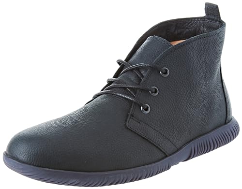 THINK! Herren HAUKI Leder gefütterte nachhaltige Boots, 0000 SCHWARZ, 42 EU von Think!