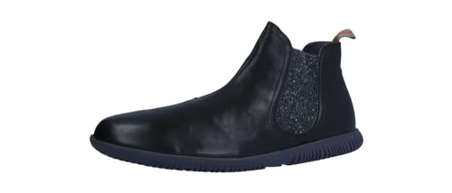 THINK! Herren HAUKI Leder gefütterte nachhaltige Chelsea-Boots, 0000 SCHWARZ, 41 EU von Think!