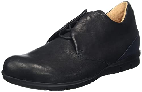 THINK! Herren King chromfrei gegerbte nachhaltige Stiefelette, 0000 SCHWARZ/Kombi, 47 EU von Think!