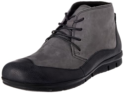 THINK! Herren King chromfrei gegerbte nachhaltige Stiefelette, 0010 SCHWARZ/Kombi, 42 EU von Think!