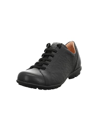 THINK! Herren Kong chromfrei gegerbte nachhaltige Halbschuhe, SCHWARZ 0000 von Think!