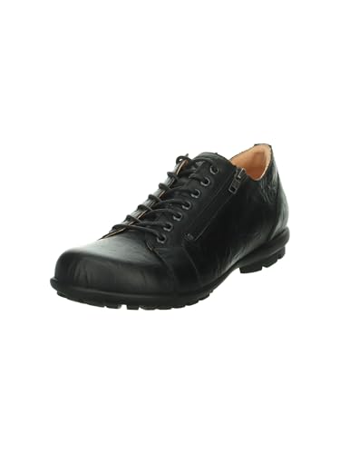 THINK! Herren Kong chromfrei gegerbte nachhaltige Halbschuhe, SCHWARZ 0000 von Think!