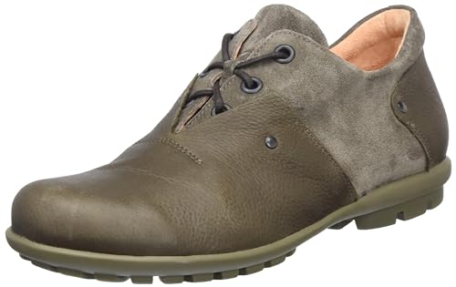 THINK! Herren Kong chromfrei gegerbte nachhaltige WechselfuÃŸbett Schnürhalbschuhe, 7030 Slate/Kombi, 40 EU von Think!