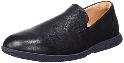 THINK! Herren Kong chromfrei gegerbte nachhaltige Wechselfußbett Schnürhalbschuhe, SCHWARZ, EU von Think!