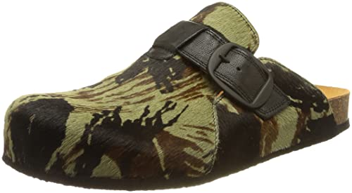 THINK! Herren WOLFI nachhaltige Pantolette Clog Hausschuh, 9000 ROSMARIN/Kombi, 42 EU von Think!