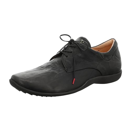 THINK! Stone Schnürhalbschuh, Herren Derby Schnürhalbschuhe, Schwarz (SCHWARZ 00), 47 EU von Think!