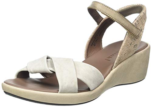 THINK! WEDSCH Slingback Sandalen, Beige (Jute/Kombi 44), 35 EU von Think!