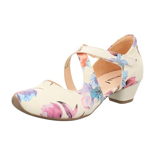 Think! Damen Aida Nachhaltige Riemchen Pumps, 9000 Ivory, 38.5 EU von Think!