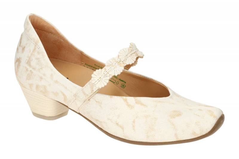 Think AIDA 3-001165-1000 wei? - Riemchen Pumps f?r Damen von Think