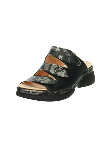 Think CAMBIO Damen chromfrei gegerbte nachhaltige Pantolette, SCHWARZ/Kombi 0080, 40 EU von Think!