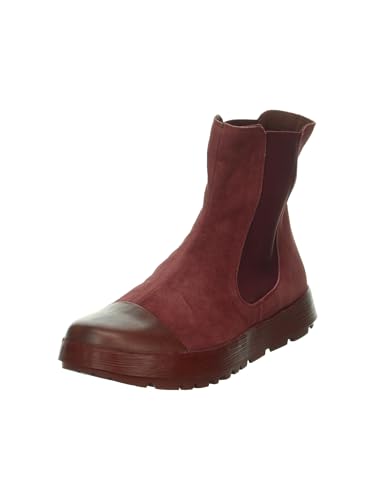Think COMODA Damen chromfrei gegerbte nachhaltige Chelsea Boot Stiefelette, Merlot/Kombi 5010, 39.5 EU von Think