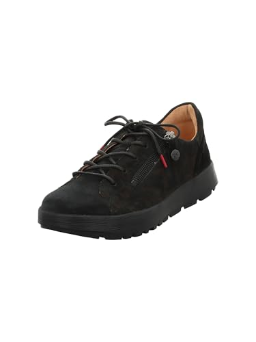 Think COMODA Damen chromfrei gegerbte nachhaltige Halbschuhe, SCHWARZ/Kombi 0020, 41.5 EU von Think