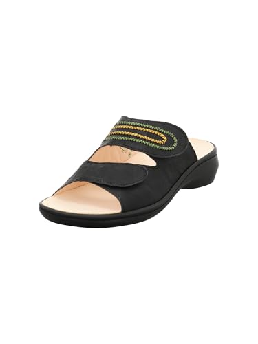 Think Camilla Damen chromfrei gegerbte nachhaltige Pantolette, SCHWARZ 0000, 43 EU von Think!