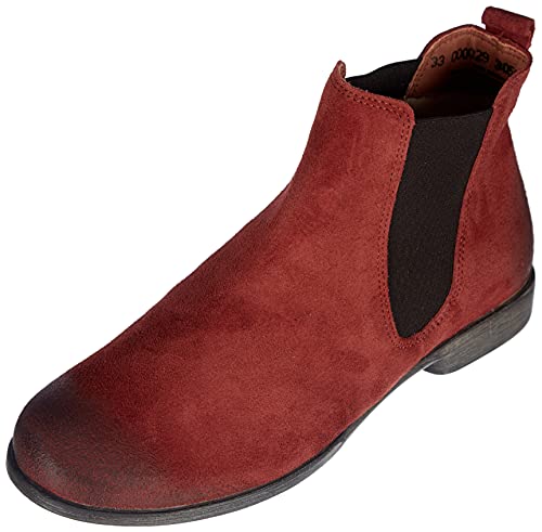 THINK! Damen AGRAT Leder gefütterter nachhaltiger Chelsea-Boots, 3050 ROST, 41.5 EU von Think!