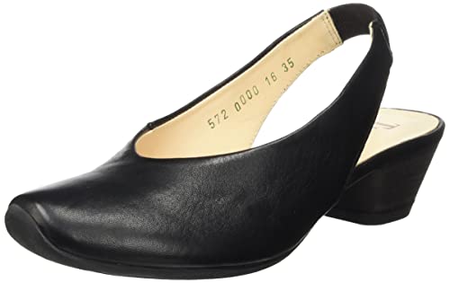 THINK! Damen AIDA, chromfrei gegerbte nachhaltige Slingback Pumps, 0000 SCHWARZ, 36 EU von Think!