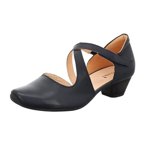 Think Damen AIDA nachhaltige Riemchen Pumps, Navy 8050, 35.5 EU von Think!