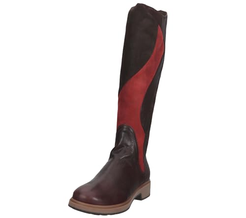 THINK! Damen COGITA nachhaltiger Patchwork Stiefel, 5000 Chianti/Kombi, 37 EU von Think!