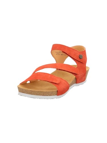 Think! Damen DUMIA chromfrei gegerbte nachhaltige Sandale, SCARLET 5120 von Think!