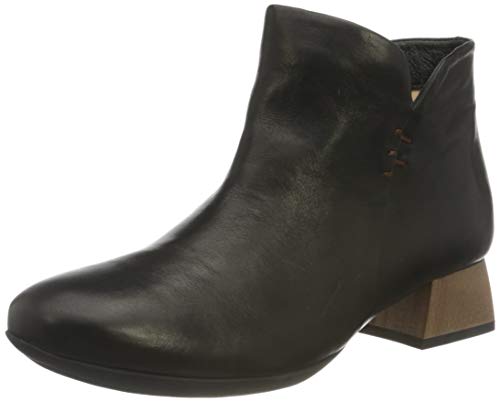 Think! Damen Delicia_3-000066 Chromfrei Gegerbte, Nachhaltige Stiefelette, Schwarz, 36.5 EU von Think!