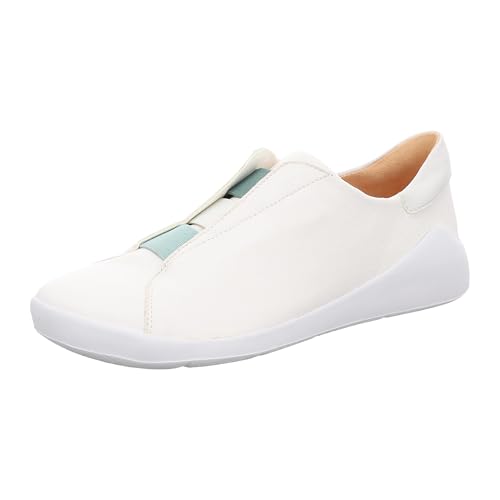 Think! Damen Duene_3-000766 Chromfrei Gegerbte Nachhaltige Wechselfußbett Slipper, 1000 Bianco, 41.5 EU von Think!