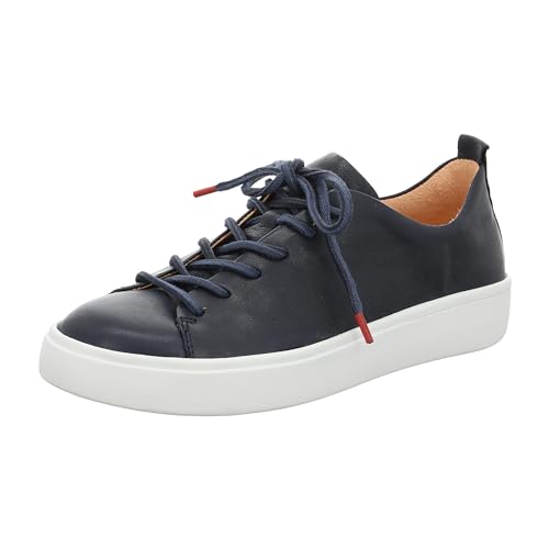 Think Damen GRING chromfrei gegerbte nachhaltige Wechselfußbett Sneaker, Navy 8010, 40.5 EU von Think!