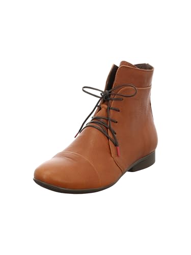 Think GUAD2 Damen chromfrei gegerbte nachhaltige Stiefelette, Cognac 3090, 40 EU von Think!
