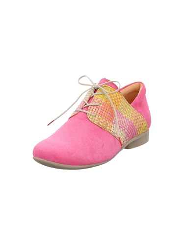 Think! Damen GUAD2 chromfrei gegerbte nachhaltige Halbschuhe, Fuxia/Kombi 5000 von Think