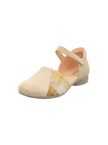 Think! Damen GUAD2 chromfrei gegerbte nachhaltige Halbschuhe, ICED Coffee/Kombi 4000 von Think!