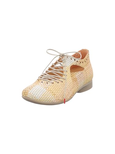 Think! Damen GUAD2 chromfrei gegerbte nachhaltige Halbschuhe, Sand 9010 von Think!