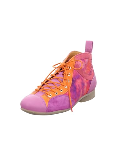 Think! Damen GUAD2 chromfrei gegerbte nachhaltige Stiefelette, FUXIA/KOMBI 5060 von Think!