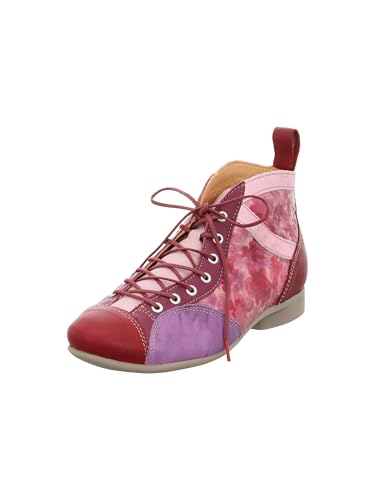 Think! Damen GUAD2 chromfrei gegerbte nachhaltige Stiefelette, HIBISKUS/KOMBI 5050 von Think!