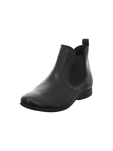 Think! Damen Guad2 Nachhaltige Leder Gefütterte Chelsea-Boots, 0000 Schwarz, 42 EU von Think!