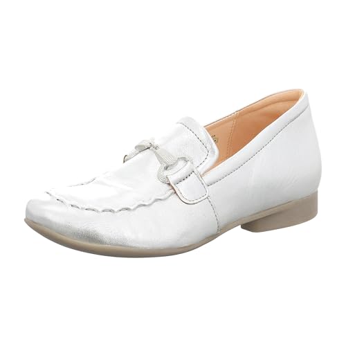 Think! Damen Guad2 Chromfrei Gegerbte Nachhaltige Wechselfußbett Ballerinas, Silver 9000, 39 EU von Think
