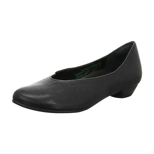 Think! Damen Grace chromfrei gegerbte nachhaltige Halbschuhe, SCHWARZ 0000 von Think
