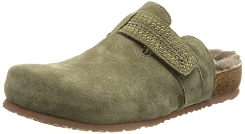 Think! Damen Julia Nachhaltige Lammfell Pantolette Clog Hausschuhe, 7000 Jade, 40 EU von Think!