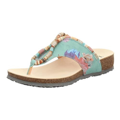 Think! Damen Julia Chromfrei Gegerbte Nachhaltige Think Zehentrenner Damen JULIA DAMEN Zehentrenner 9010 PACIFIC/KOMBI 40.5 EU, 9010 Pacific Kombi, 41 EU von Think!