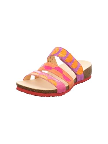 Think! Damen Julia chromfrei gegerbte nachhaltige Pantolette, ORCHIDEA/Kombi 5000 von Think
