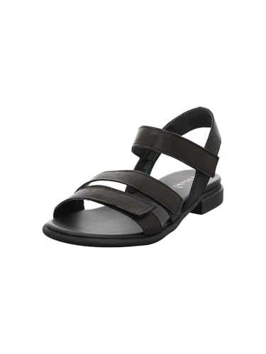 Think! Damen KAMAA chromfrei gegerbte nachhaltige Sandale, SCHWARZ 0000 von Think!