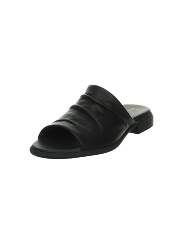 Think! Damen KAMAA chromfrei gegerbte nachhaltige Sandale, SCHWARZ 0000 von Think!