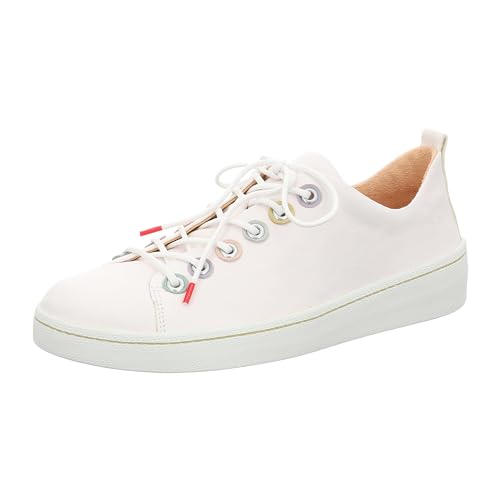 Think Damen Kumi chromfrei gegerbte nachhaltige Wechselfußbett Sneaker, Bianco/Kombi 1000, 37 EU von Think!